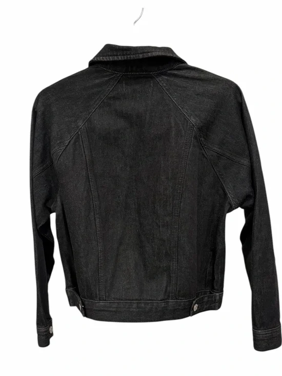 Madewell Black Denim Jacket | Cropped | XXS | Classic Trucker | 100% Cotton 🖤 - Picture 3 of 8